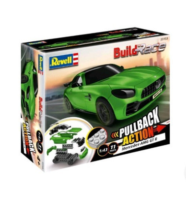 Bausatz mit Rückziehmotor, Build 'n Race Mercedes-AMG GT R, Neu OVP #