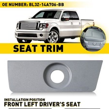 Fit For 2011-2014 Ford F-150 F150 Gray Seat Trim Cover Panel Front Driver Side*
