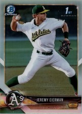 2018 Bowman Chrome Draft Refractors #BDC179 Jeremy Eierman - BB
