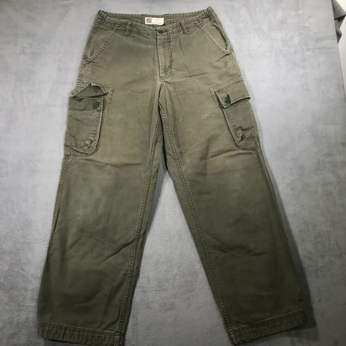 Vintage GAP Cargo Pants Men's 33x32 Army Green Military Y2K Canvas Baggy Loose - Image 1