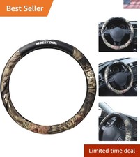 Universal 15-inch Camo Steering Wheel Cover - Pvc Cotton Design Universal 15-inch Camo Steering Wheel Cover - Pvc Cotton Design