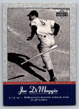 2001 UD Pinstripe Exclusives  Joe DiMaggio JD22