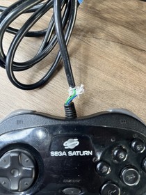 SEGA Saturn MK-80000A Black Console Complete With cables And 2 Controllers!