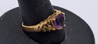 14kt New Ring Size 7 Heart Shaped Purple Amethyst Stone 2.3 grams — photo 10