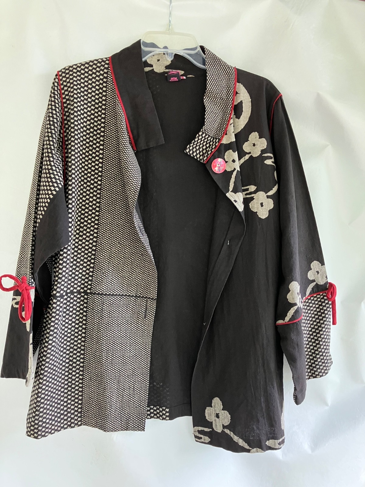 CUPCAKE INTERNATIONAL Asian Patchwork Lagenlook J… - image 1