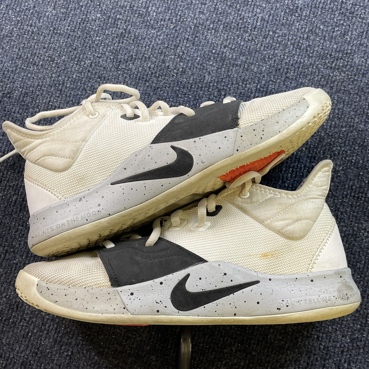 Nike PG 3 Shoes Mens Size 8 White Black Basketball Sneakers AO2607