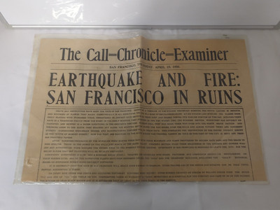 The Call-Chronicle Examiner: San Francisco April 19 1906 Earthquake Newspaper