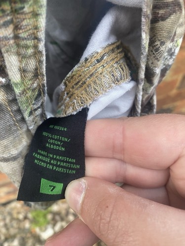 John Deere Mossy Oak Camouflage Camo Youth Kids Overalls Bibs Size 7 Unisex - Picture 5 of 6
