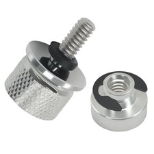 304 Stainless Steel Seat Bolt Screw Nut Quick-Release Hardware Kit Silver
