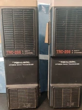 Vintage Realistic TRC-208 CB Radios Matched Pair 5 Watt 6 Channel SOLD AS SET