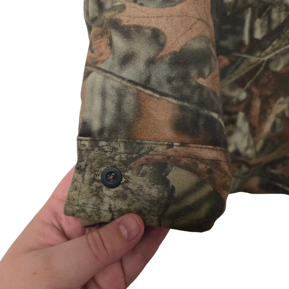 VTG Liberty Camo Shirt Long Sleeve Button Up Realtree Hardwoods Boys XL 18-20 - Image 3 of 4