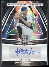 2022 Panini Elite Extra Edition #HG-JS Javier Santos Hidden Gems Signatures