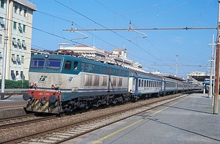 (!!!) ORIGINALDIA EISENBAHN:ITALIEN FS 656.401(SESTRI L.)/ RAILWAYSLIDE ITALY