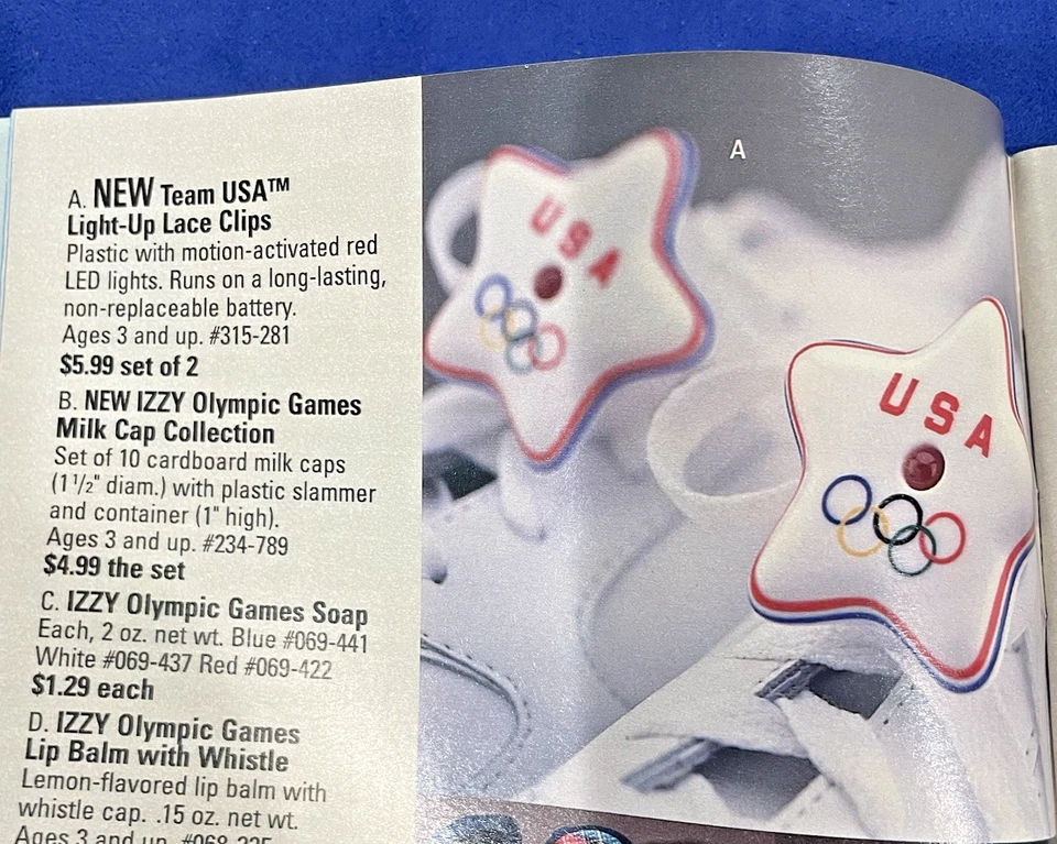 De Colección 1996 Equipo EE. UU. Tenis Clips de Encaje con Luz LED Atlanta Summer Olympics -NUEVAS Foto 2 de 4