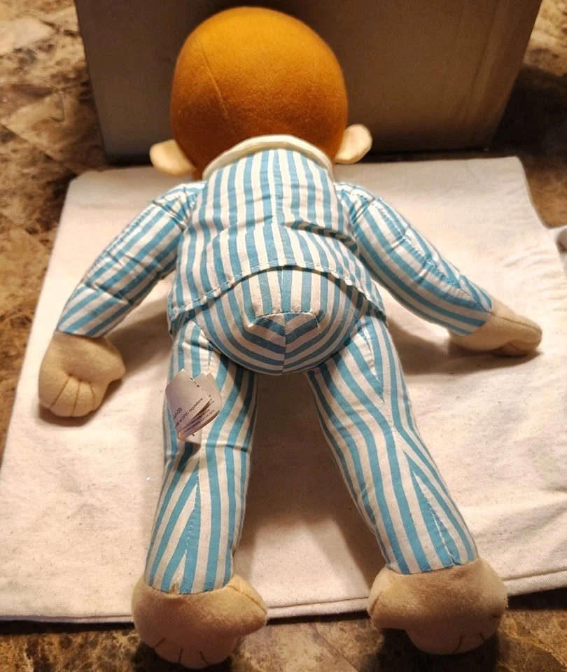 "Curious George en pijama pijamas mono de peluche hora de acostarse 14"" Kellytoy peluche" Foto 3 de 4