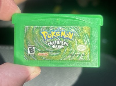 Nintendo Game Boy Advance Pokemon Leaf Green Cartridge Tested Cosmetic Flaw