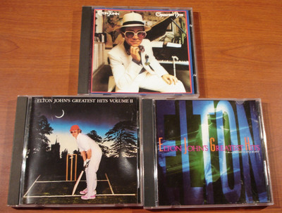 Elton John 3 CD Lot ~ Greatest Hits Volume I, II, & III ~ ( One Two three 1 2 3)