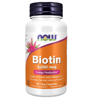 Now Foods Biotin 5000mcg 60 VCaps