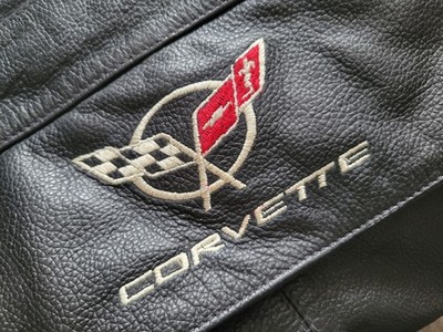 Corvette Black Leather Duffle Bag, 18'' & Under, Adjustable Shoulder Strap