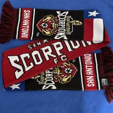 San Antonio Scorpions Winter Scarf Texas Soccer 