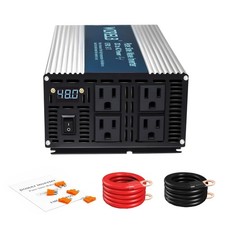 WZRELB 2000W Pure Sine Wave Inverter 48V DC to 110V 120V AC Power Converter w...