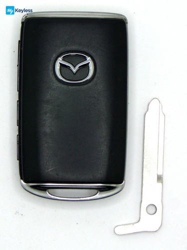 Single OEM Mazda Smartkey Remote Transmitter Four Button USED UNCUT WAZSKE11D01