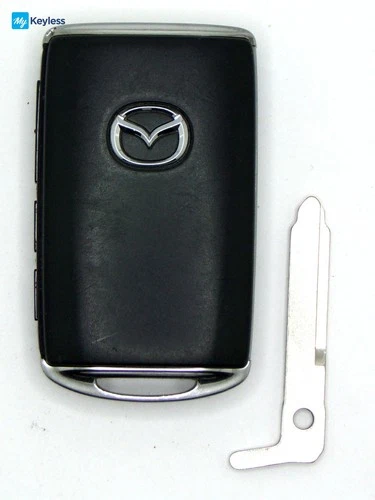 Single OEM Mazda Smartkey Remote Transmitter Four Button USED UNCUT WAZSKE13D03 - product listing photo