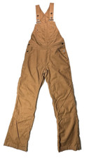 PATAGONIA Hemp Canvas Bib Overalls Carpentar Dbl Knee Women's Brown Size S