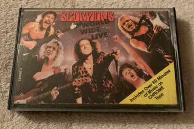 Scorpions World Wide Live (Cassette Tape 1985 Mercury)