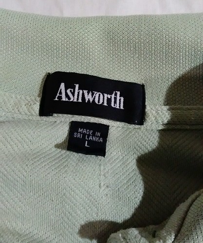 green lime polo shirt ashworth polynosic polyester short sleeve - Picture 7 of 10