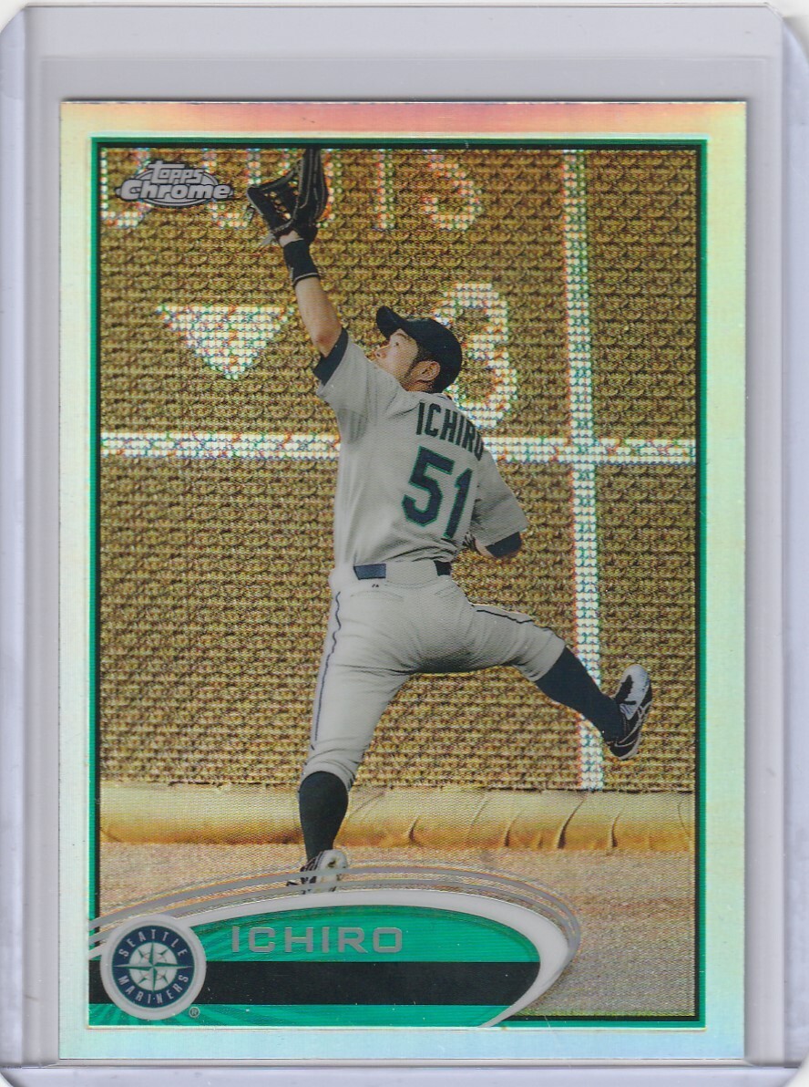 ICHIRO Mariners 2012 Topps Chrome #100 Refractor Parallel Card
