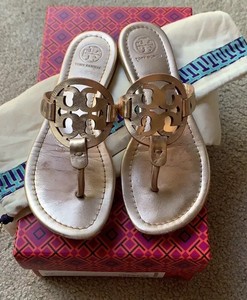 silver tory burch sandals