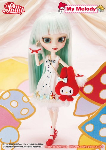 Figura muñeca Groove Inc 40 aniversario My Melody Hen-Nako P-159 pullip Sanrio - Imagen 10 de 12