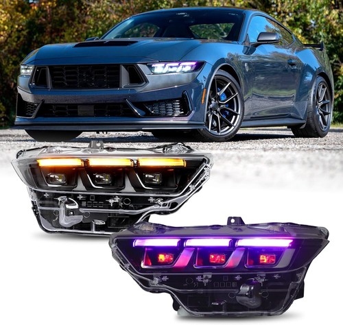 2pcs HCmotion RGB Headlights For Ford Mustang 2024-2025 Animation Assembly LH&RH - Bild 1 von 8