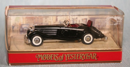 MATCHBOX MODELS OF YESTERYEAR 1:45 Y-20 1938 MERCEDES-BENZ 540K CAR BOXED - Picture 1 of 12