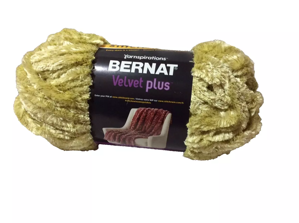 Bernat velvet yarn green hot sale