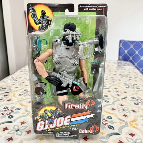 Hasbro G.I. Joe Vs. Cobra - Nunchuk & Firefly, Figurines D'action 2002 - Collectionneur, Plastique PVC, État Neuf