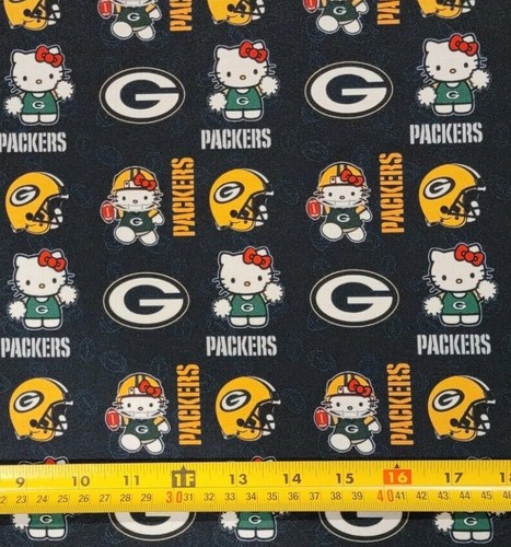 HELLO KITTY FOOTBALL TEAMS FABRIC (HALF-YARD OR 1-YARD & TEAMS SELECTION) - Picture 88 of 115