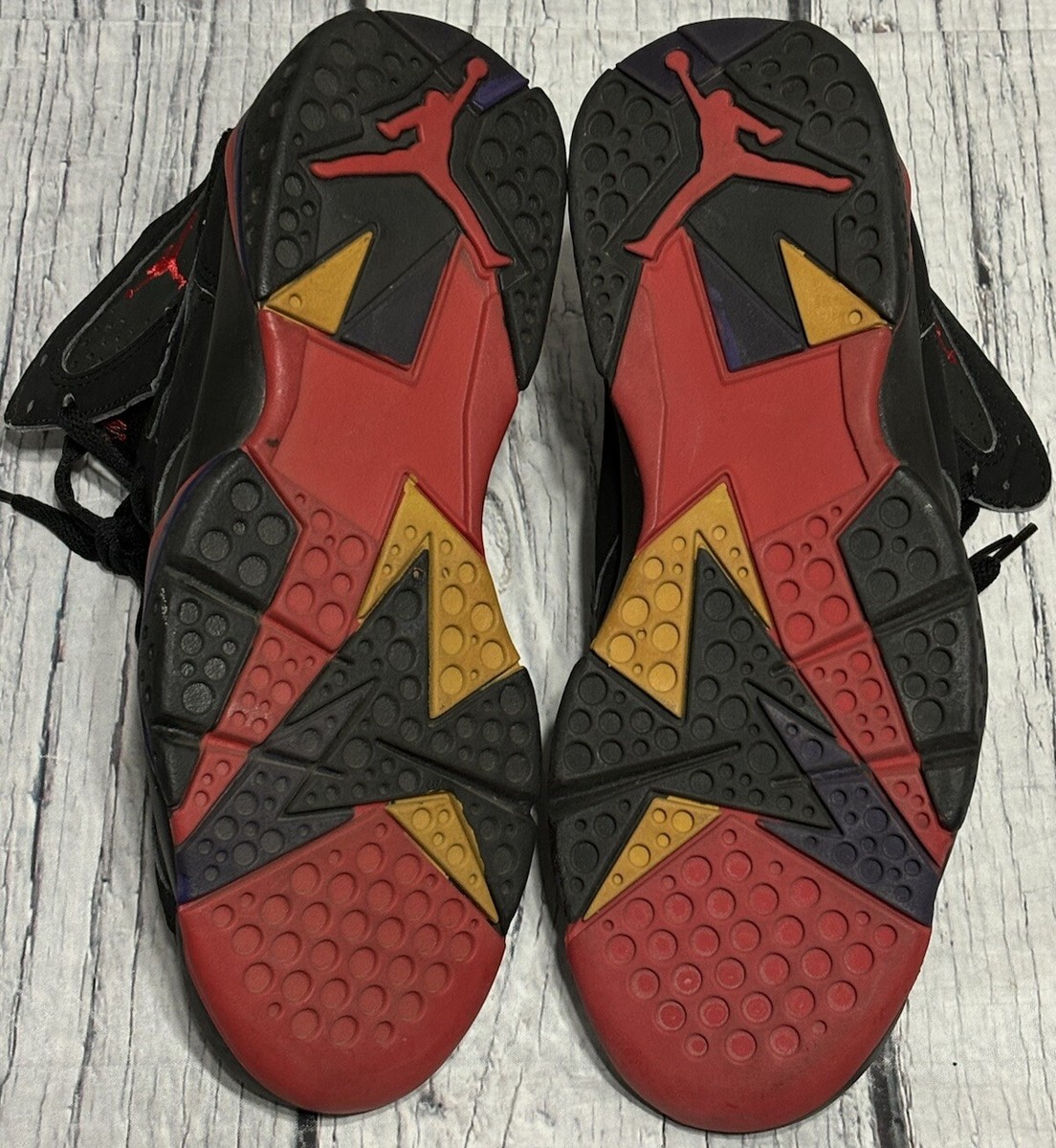 Nike Air Jordan VII 7 130014 Playoff Black True Red Raptors Size