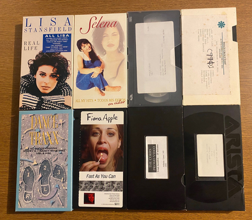 MIXED LOT OF 9 MUSIC VIDEOS - OFFICIAL RELEASES AND PROMO TAPES - MCLACHLAN