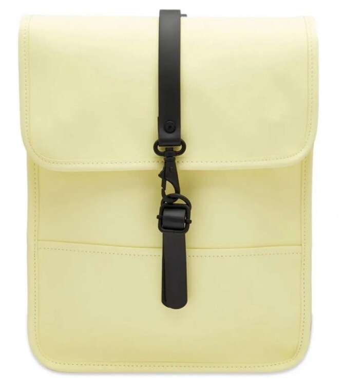 NEW Rains Backpack Mini Straw/Yellow Laptop Pocket  display picture 1
