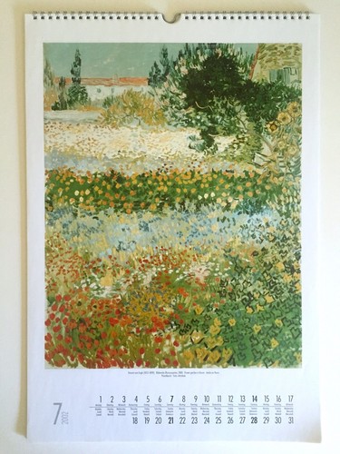 VAN GOGH VTG 2002 POST IMPRESSIONIST LARGE COLLECTOR'S LITHOGRAPH PRINT CALENDAR - Picture 8 of 12