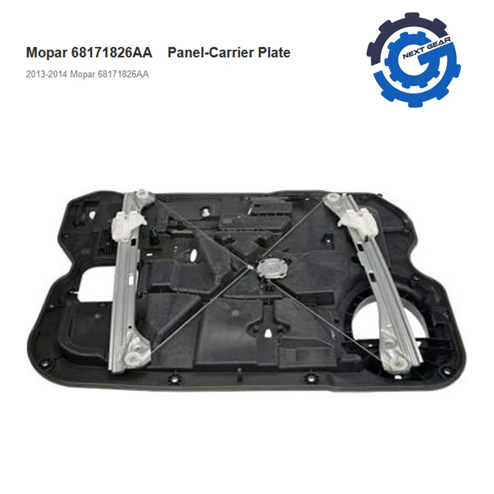 Nuevo regulador de ventana placa portadora Mopar diestro 2013-24 Ram 1500 2500 68171826AE fabricante de equipos originales Foto 3 de 4