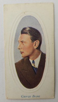 1936 Godfrey Phillips Screen Stars Embossed Series B #38 George Brent (A)