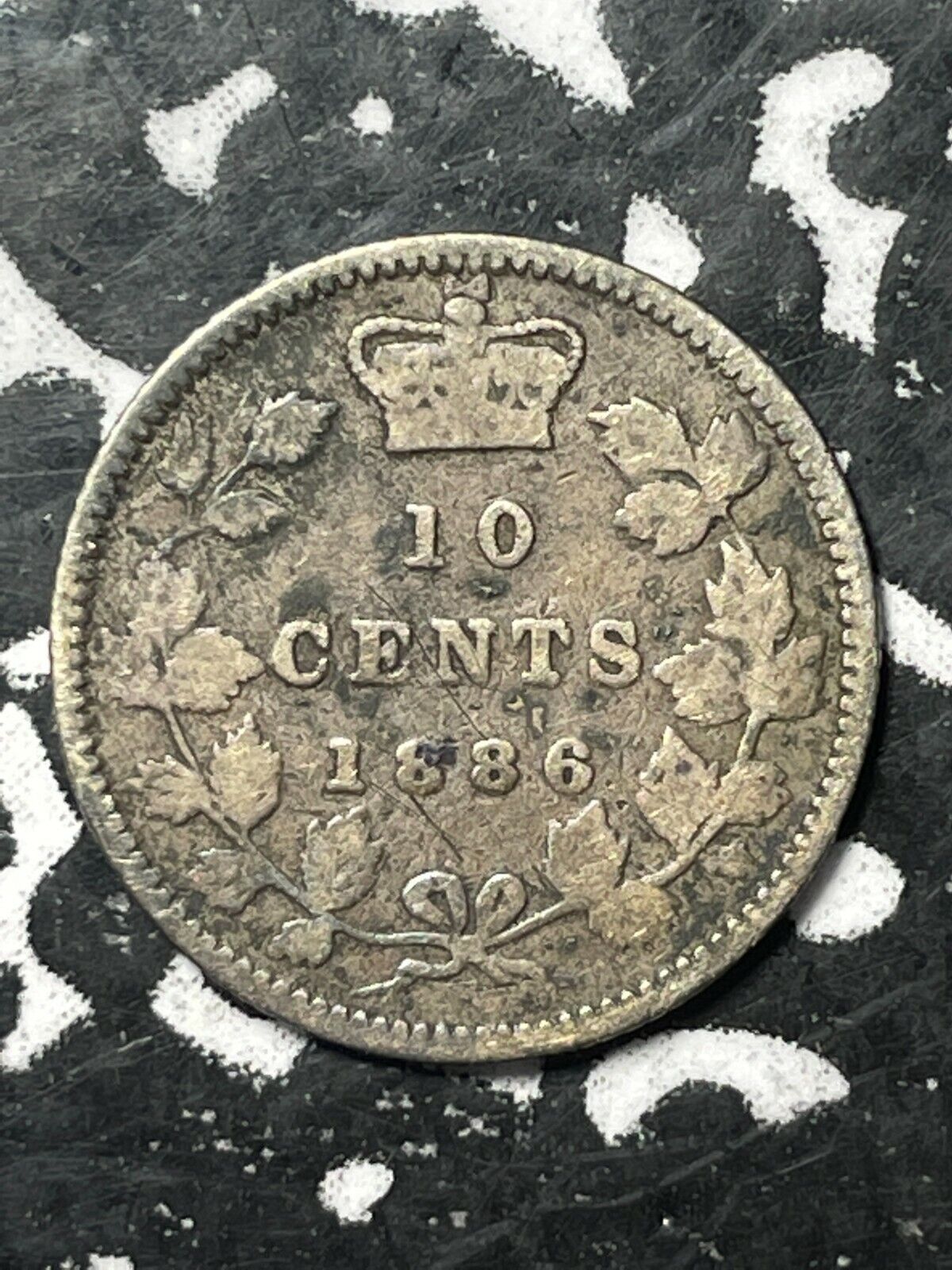 1886 Canada 超格安価格 10 【SALE／89%OFF】 Cents Silver Date Lot#X9866 Better