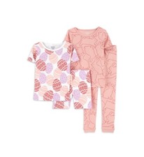 Carter's Child of Mine Baby and Toddler Girl Easter Pajama Set, 4-Piece, sz 4T