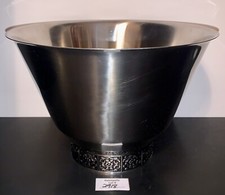Terciopelo Stanley Roberts Tazón de Acero Inoxidable Para Servir Ensalada Grande Japón De Colección