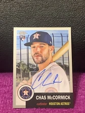 CHAS MCCORMICK RC 2022 TOPPS CHROME PLATINUM AUTO #CPA-CMC HOUSTON ASTROS