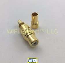 RCA Female 50oHm Jack Solder crimp RG58 LMR195 RG142 RG400 Straight RF connector