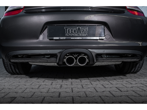 Porsche Boxster Cayman S 981 - TECHART - TUBOS DE ESCAPE CROMADOS PUNTAS DE ESCAPE - Imagen 6 de 7